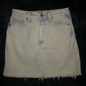 A&F Acid Wash Denim Skirt